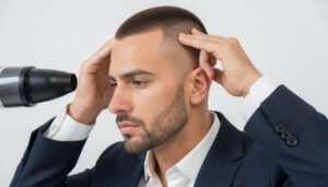 buzz cut receding hairline